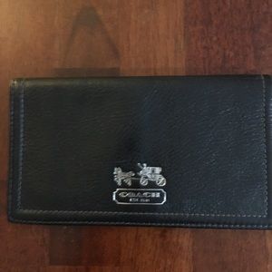 Coach check book holder